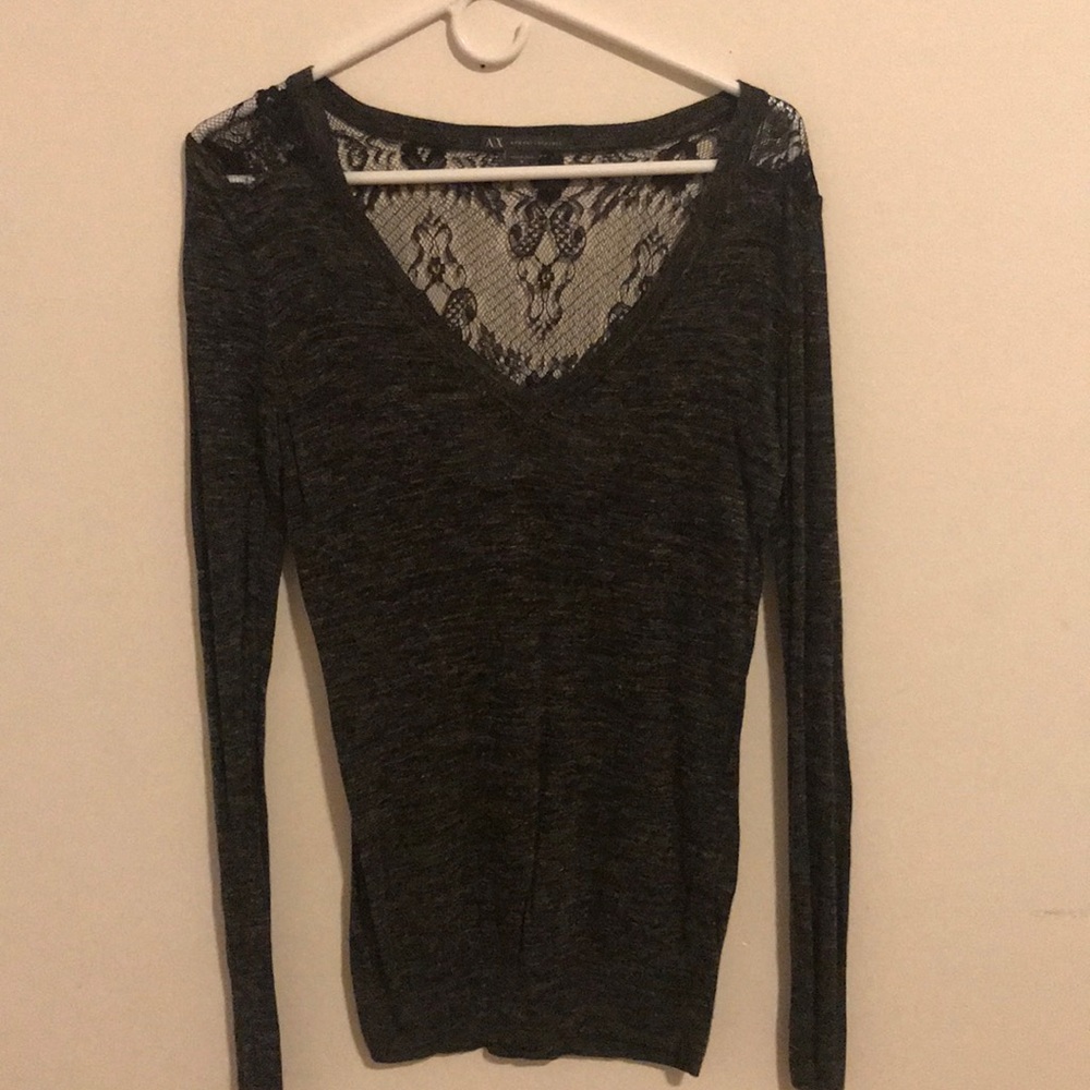 Armani Exchange Lightweight grey sweater